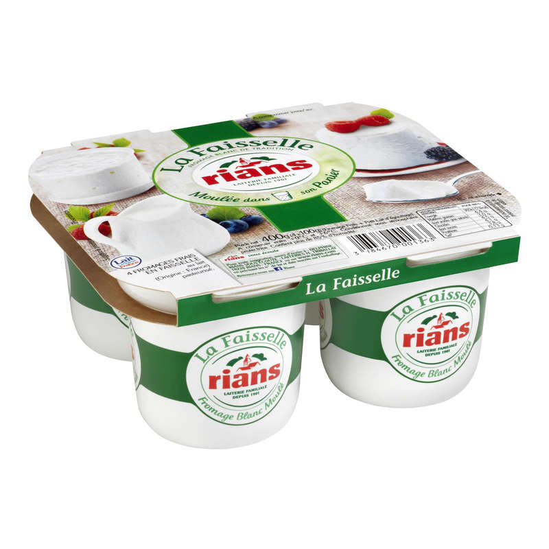 Rians cottage cheese 4x100g