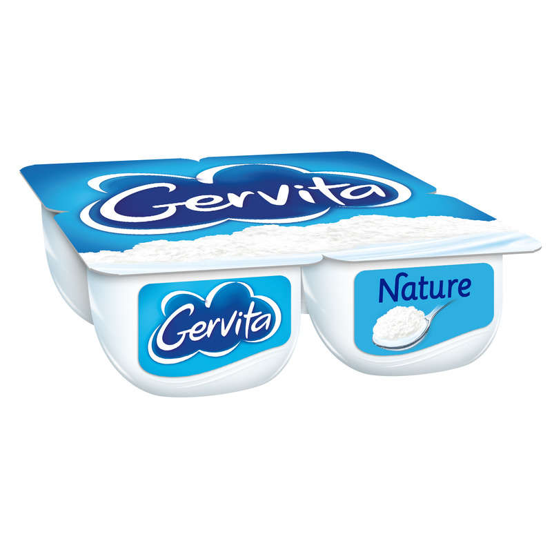 Gervita Natural mousse fromage blanc 4x100g