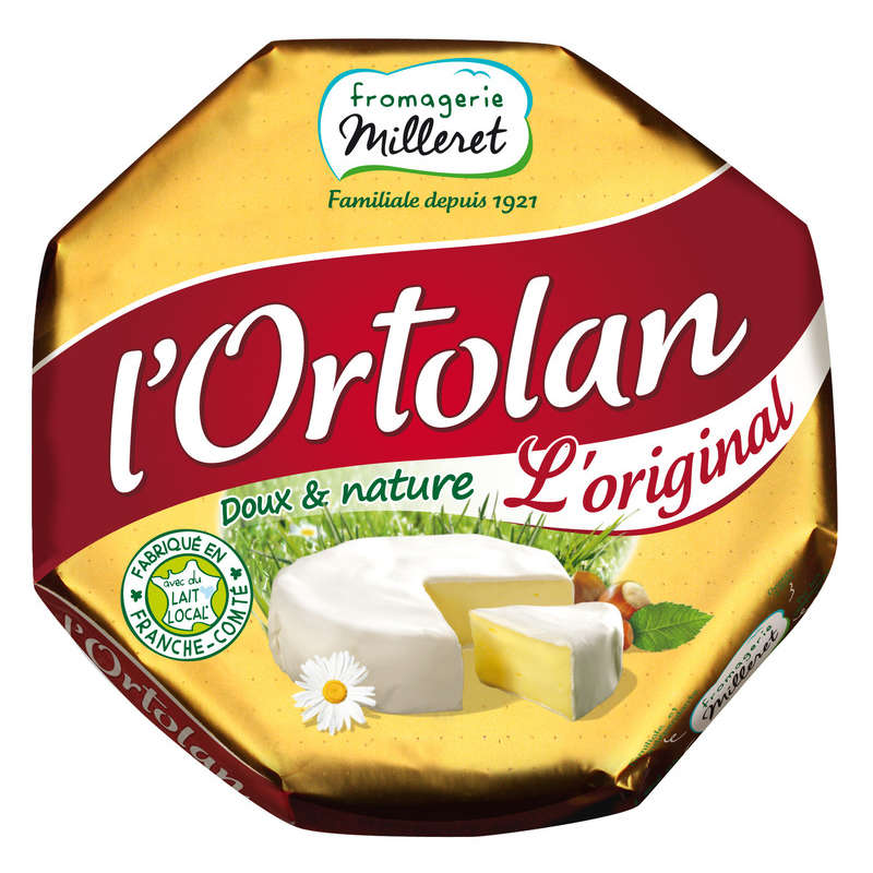 Fromagerie Milleret l’ortolan nature 250g Fromagerie Milleret l’ortolan nature 250g
