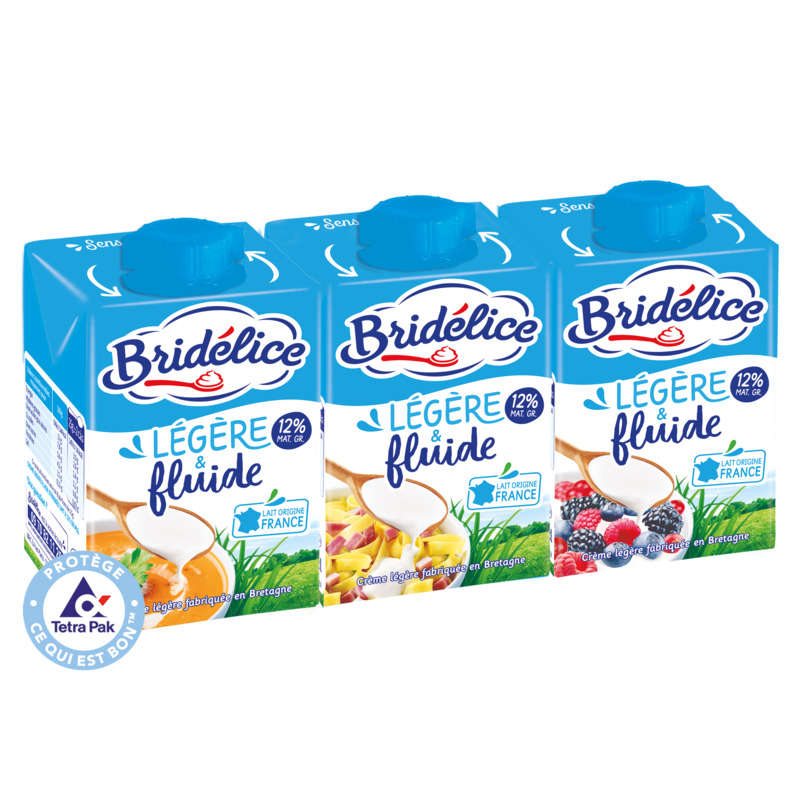 Bridélice light fluid cream 12% 3x20cl
