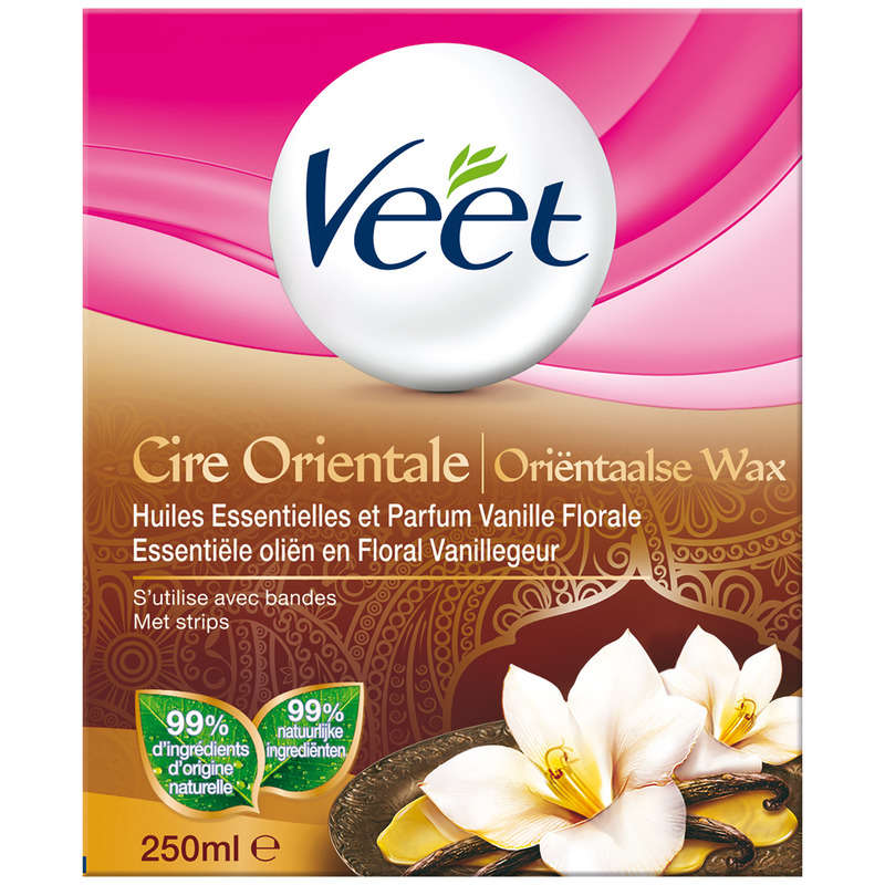 Veet Oriental Wax Pot Vanilla Scent 250ml