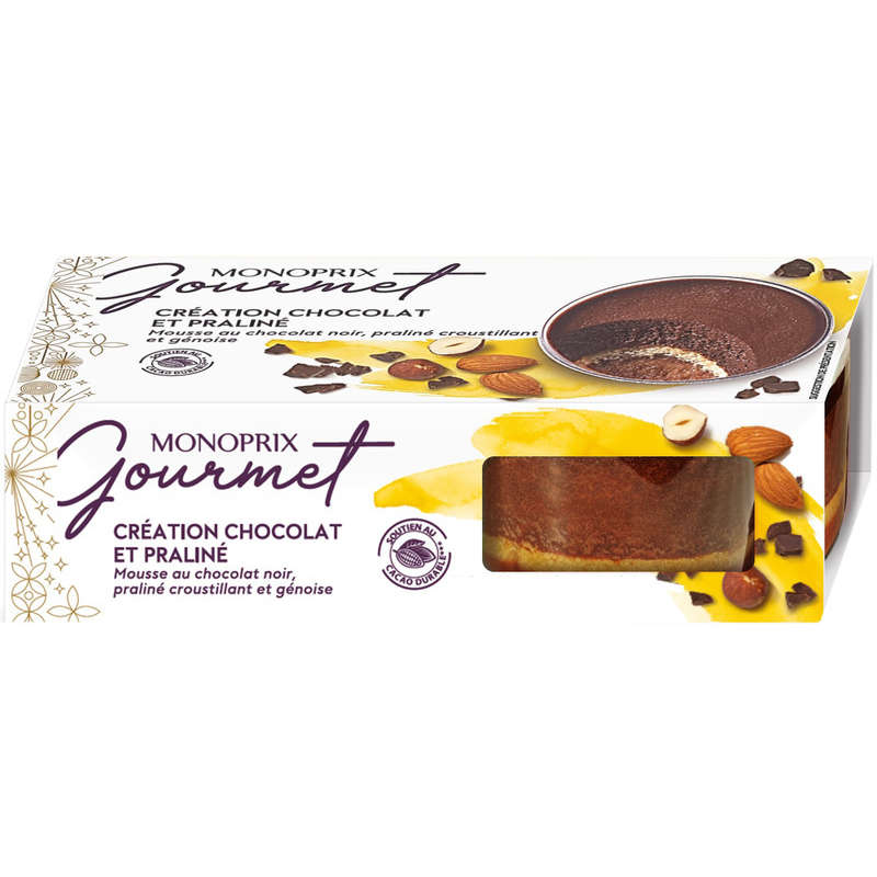 Monoprix Gourmet dark chocolate mousse 2x85g