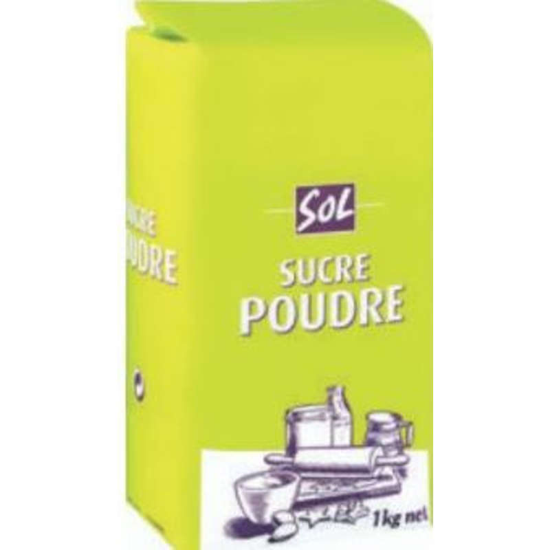 Sol sucre semoule en sachet 1kg Sol sucre semoule en sachet 1kg