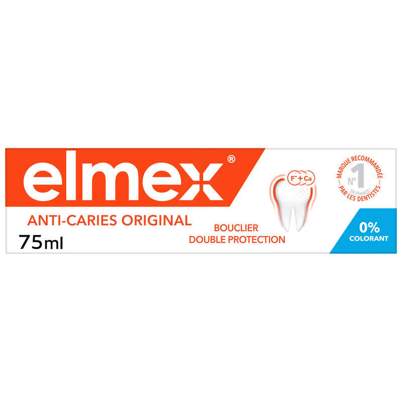 Elmex Anti-Caries Toothpaste 0% Colorants 75Ml