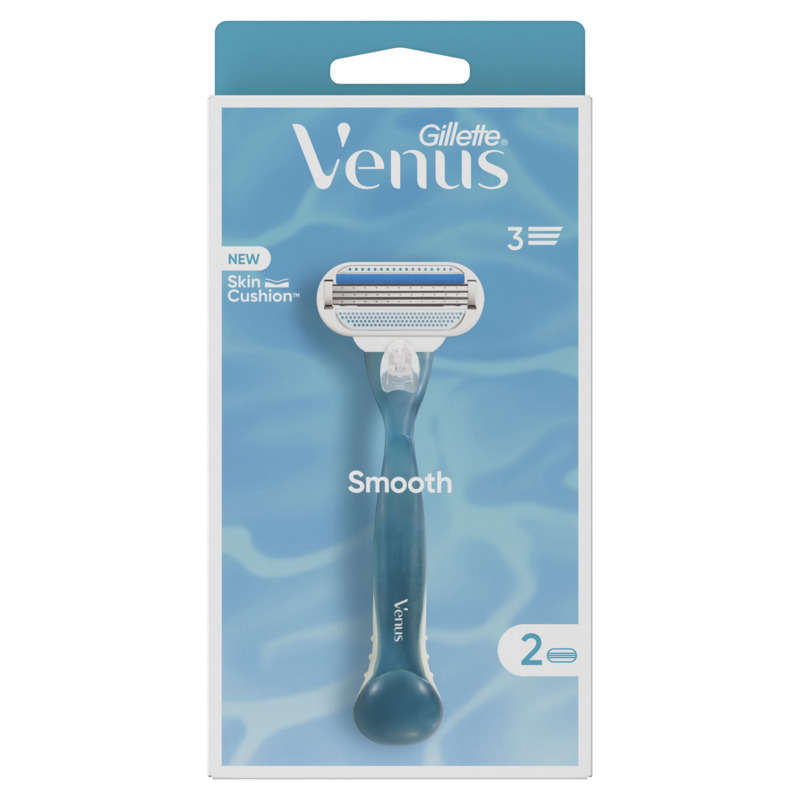Gilette Venus Razor 3 Blades Smooth razor x2