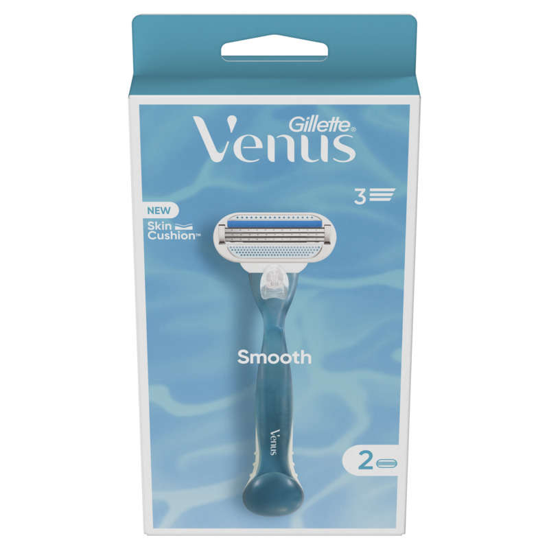 Gilette Venus Razor 3 Blades Smooth razor x2