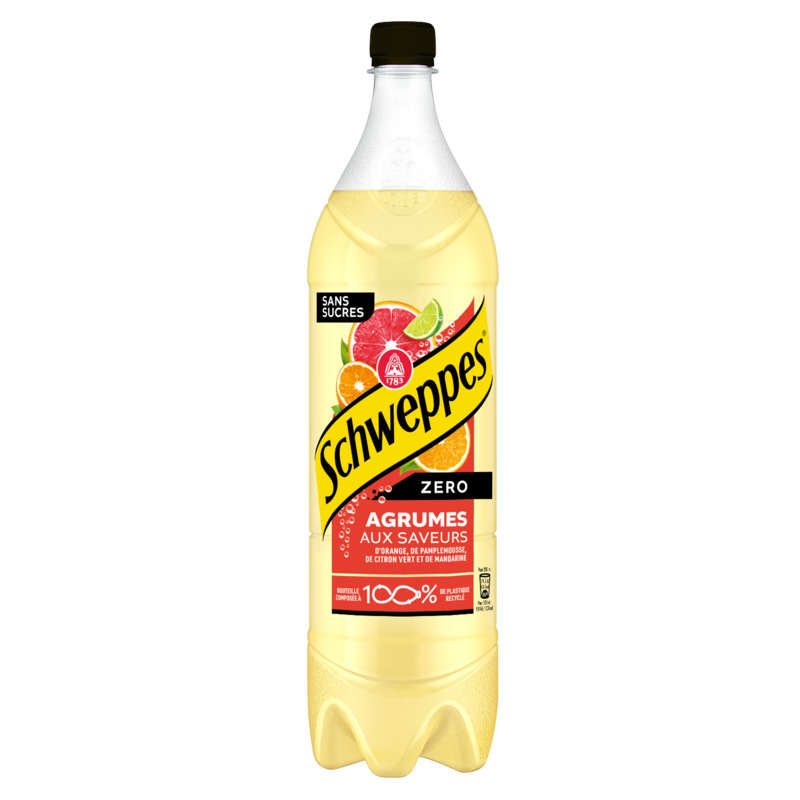 Schweppes Agrumes Zero bouteille 1,5L Schweppes Agrumes Zero bouteille 1,5L