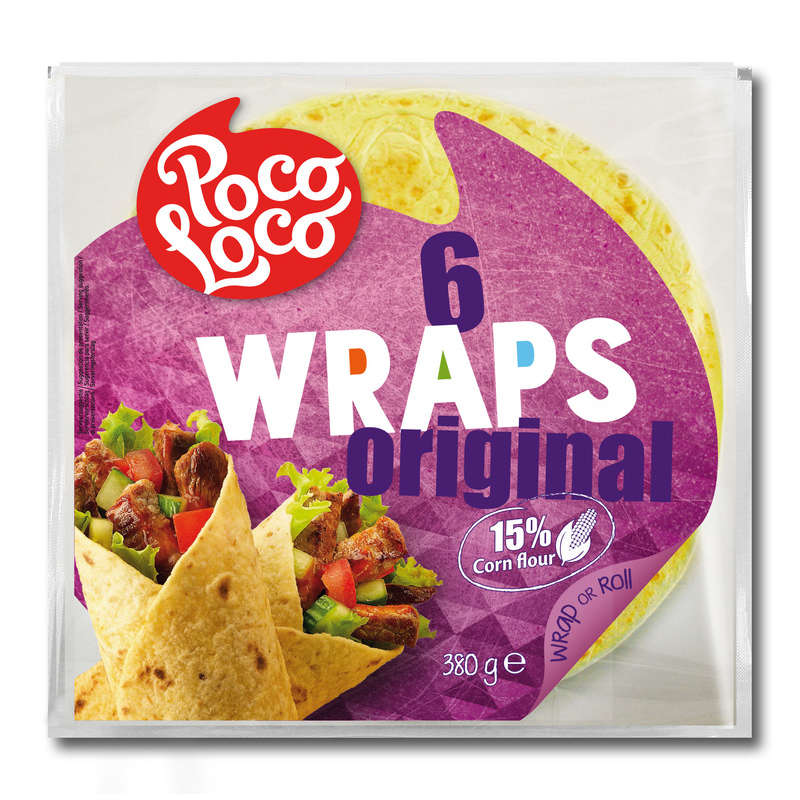 Poco Loco wraps original 15% - 380g Poco Loco wraps original 15% - 380g