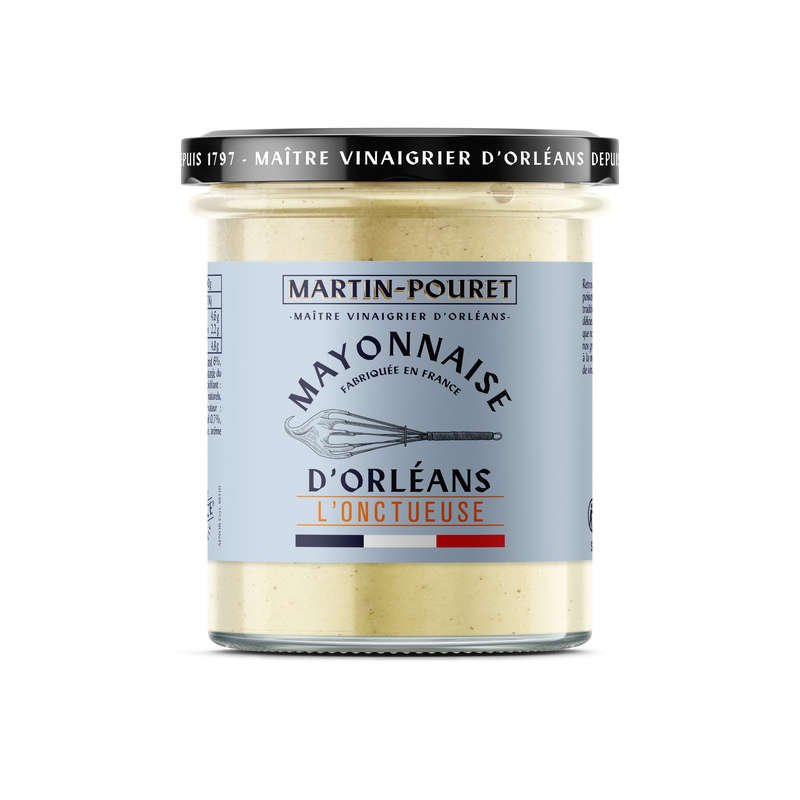 Martin Pouret mayonnaise d'Orléans l'onctueuse 170g Martin Pouret mayonnaise d'Orléans l'onctueuse 170g