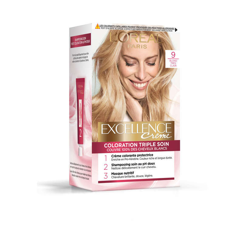 Excellence Crème Coloration 9 Blond très clair Excellence Crème Coloration 9 Blond très clair