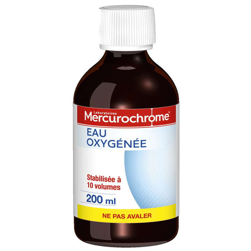 Mercurochrome Eau Oxygénée 200ml Mercurochrome Eau Oxygénée 200ml