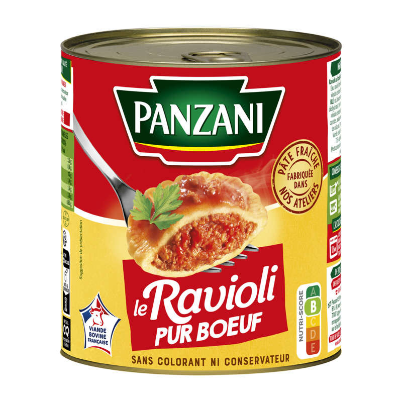 Panzani Pure beef ravioli 800g