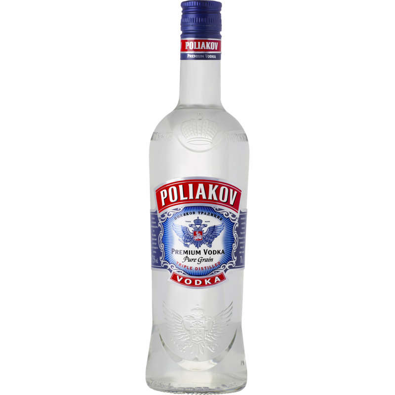 Poliakov Premium Vodka, Pure Grain 70Cl