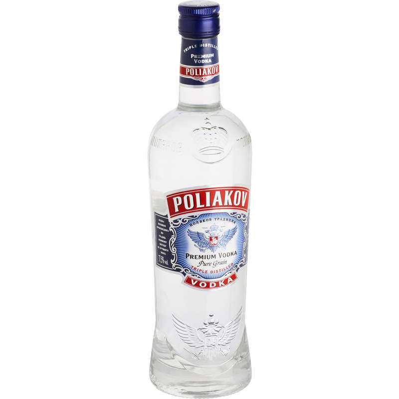 Poliakov Premium Vodka, Pure Grain 70Cl