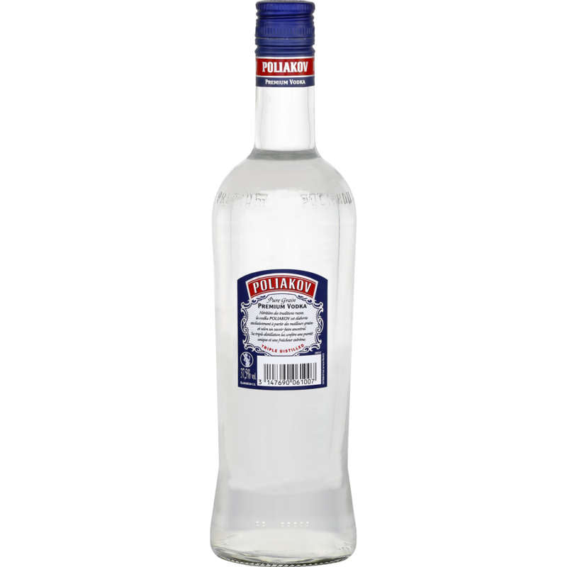 Poliakov Premium Vodka, Pure Grain 70Cl