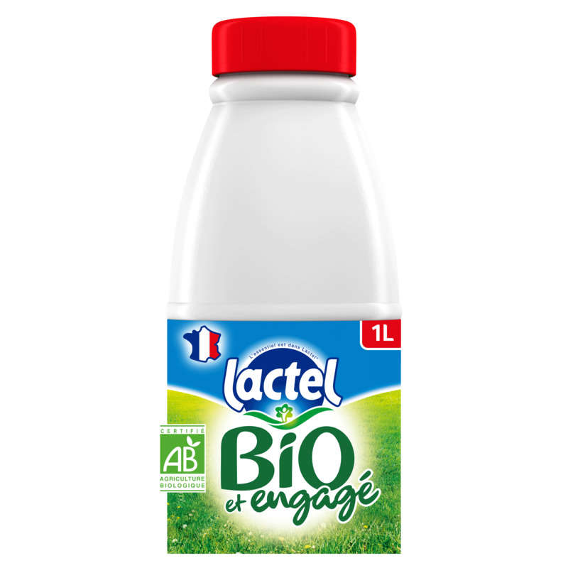 Lactel Organic Milk, Whole, UHT Sterilized 1l