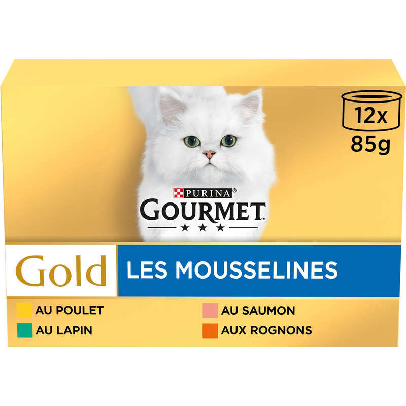 Gourmet Gold Les Mousselines Mousses for Cats 12x85g