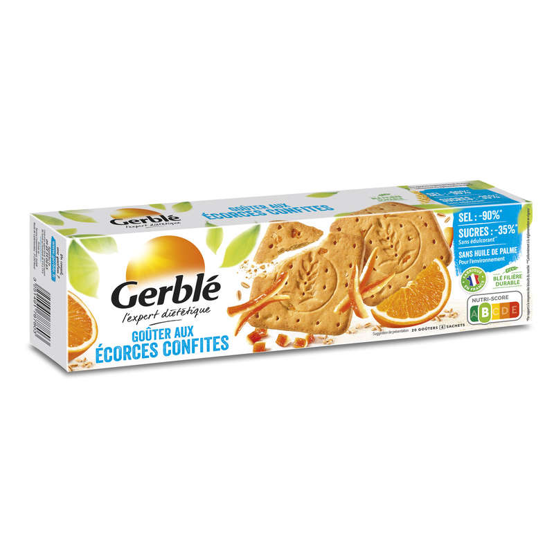Gerblé Goûter aux écorces confites 360g Gerblé Goûter aux écorces confites 360g