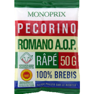 Monoprix Grated Pecorino Romano AOP 50g