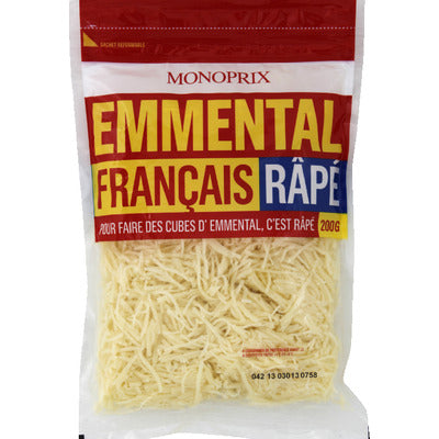 Monoprix French Emmental grated 200g