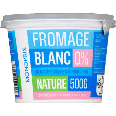 Monoprix White cheese 0% fat 500g