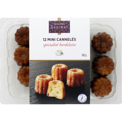 Monoprix Gourmet Mini Cannelés Spécialité Bordelaise X12