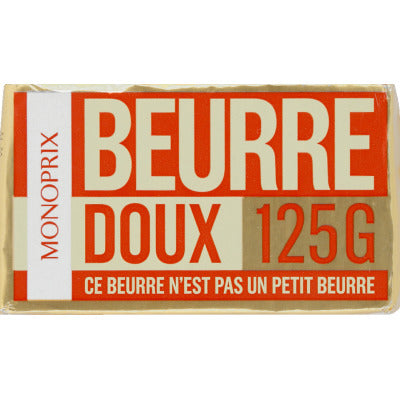 Monoprix sweet butter 125g