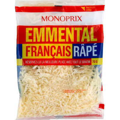 Monoprix Grated French Emmental 3x70g