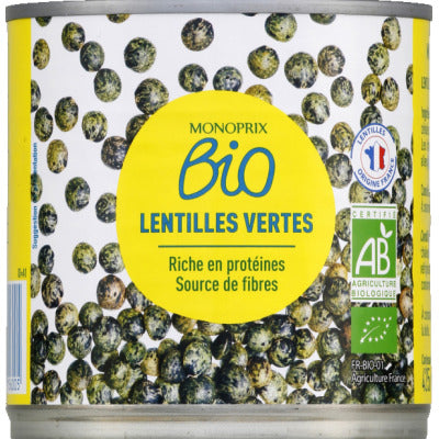 Monoprix Organic Green Lentils 265g