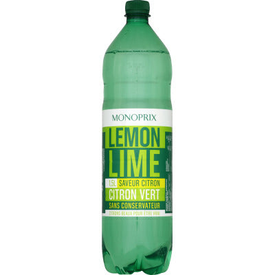 Monoprix Boisson Gazeuse Saveur Citron & Citron Vert 1,5L