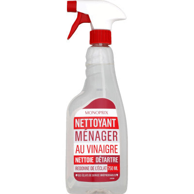 Monoprix spray nettoyant au vinaigre ménager 750ml