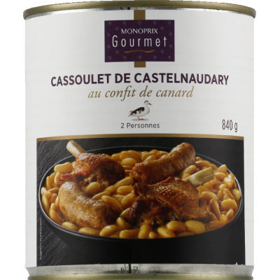 Monoprix Gourmet Cassoulet de Castelnaudary au confit de canard 840g