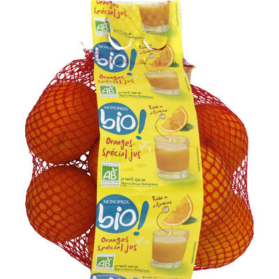 Monoprix Bio Oranges Spécial Jus, catégorie 2, 1,5kg