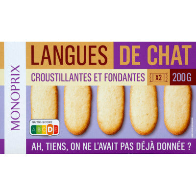 Monoprix Cat's Tongues 200g