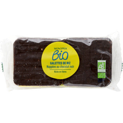 Monoprix Organic Dark Chocolate Rice Cakes 100G