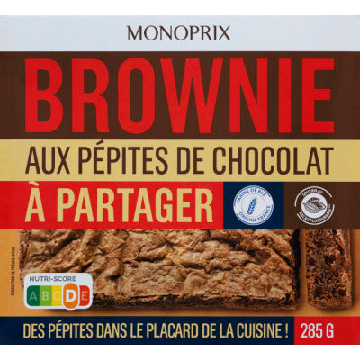 Monoprix Chocolate Chip Brownie To Share 285G