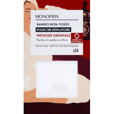 Monoprix Non-woven strips for depilatory wax x24