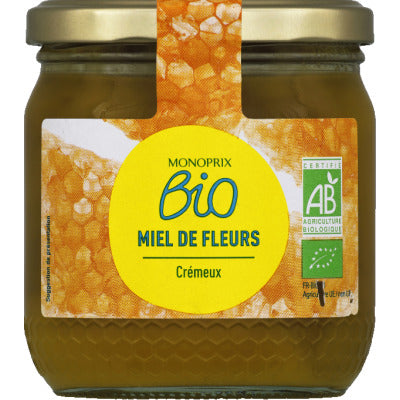 Monoprix Organic Creamy Flower Honey 500g