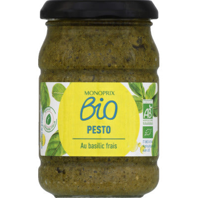 Monoprix Bio Fresh Basil Pesto 190g