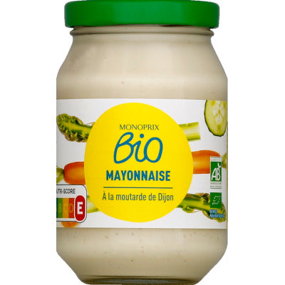 Monoprix Bio Mayonnaise à la moutarde de Dijon 238g