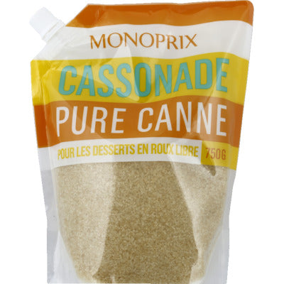 Monoprix pure cane brown sugar 750g