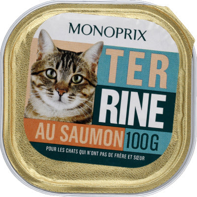 Monoprix Salmon Terrine, For Cats 100G