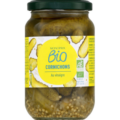 Monoprix Bio Cornichons au vinaigre 185g