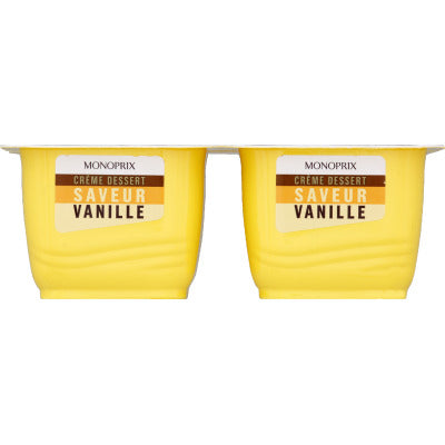 Monoprix Vanilla Flavored Dessert Cream 4x125g