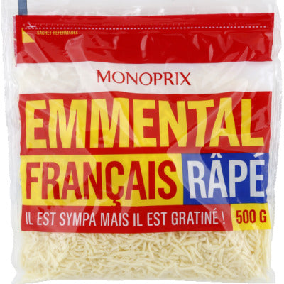 Monoprix Grated Emmental 500g