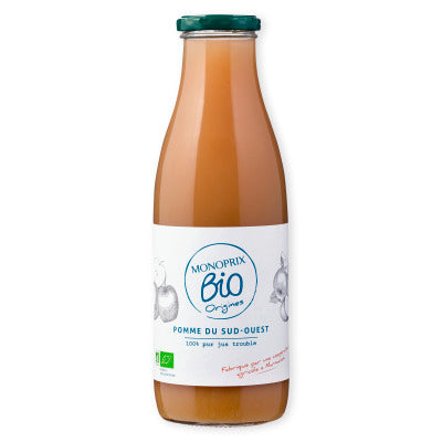 Monoprix Bio Origines Pure apple juice 75cl bottle