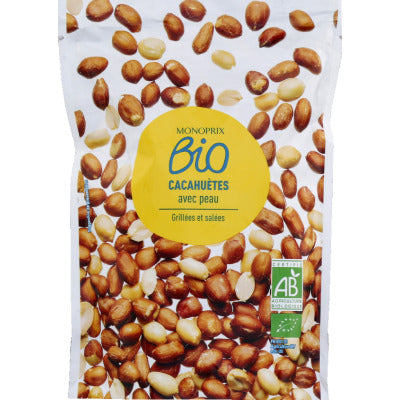 Monoprix Bio Roasted Salted Peanuts 200g