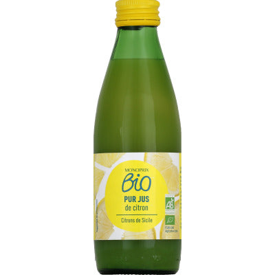 Monoprix Bio Pur jus de citron de Sicile 250ml