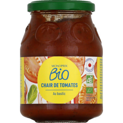 Monoprix Bio Chair de tomates au basilic bio 400g