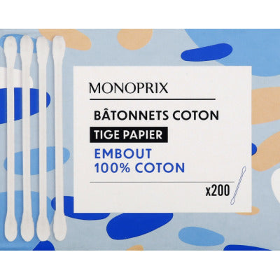 Monoprix Cotton Buds Paper x200